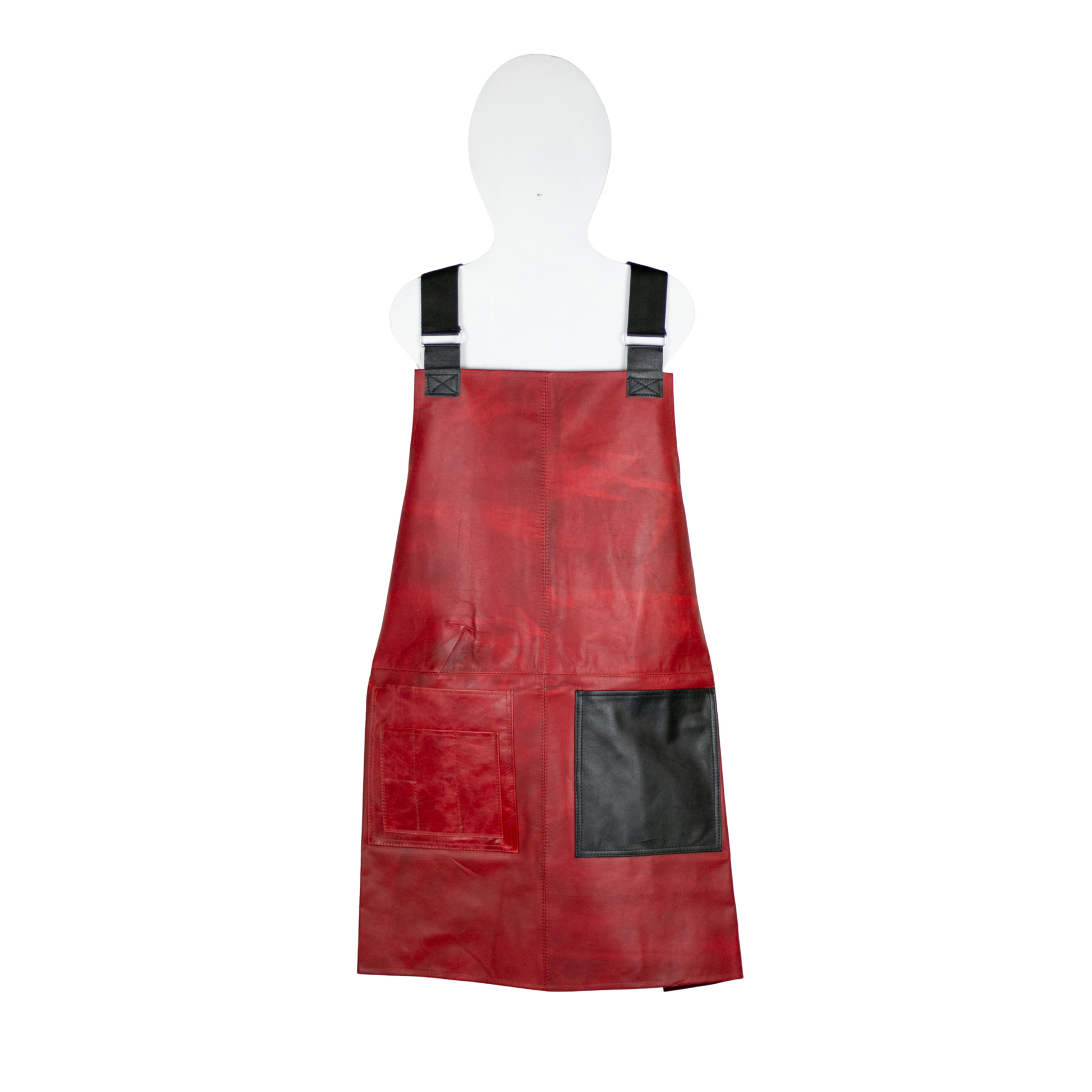 Mandil Tirano rojo y negro talla mediano