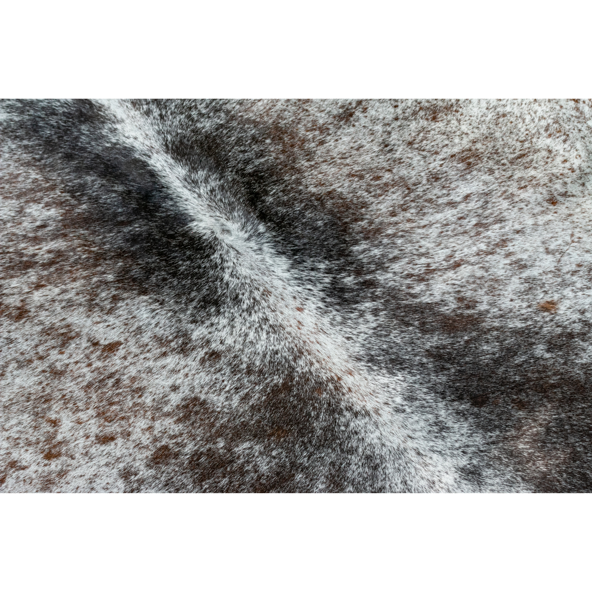 Tapete cuero de pelo granizado café 2