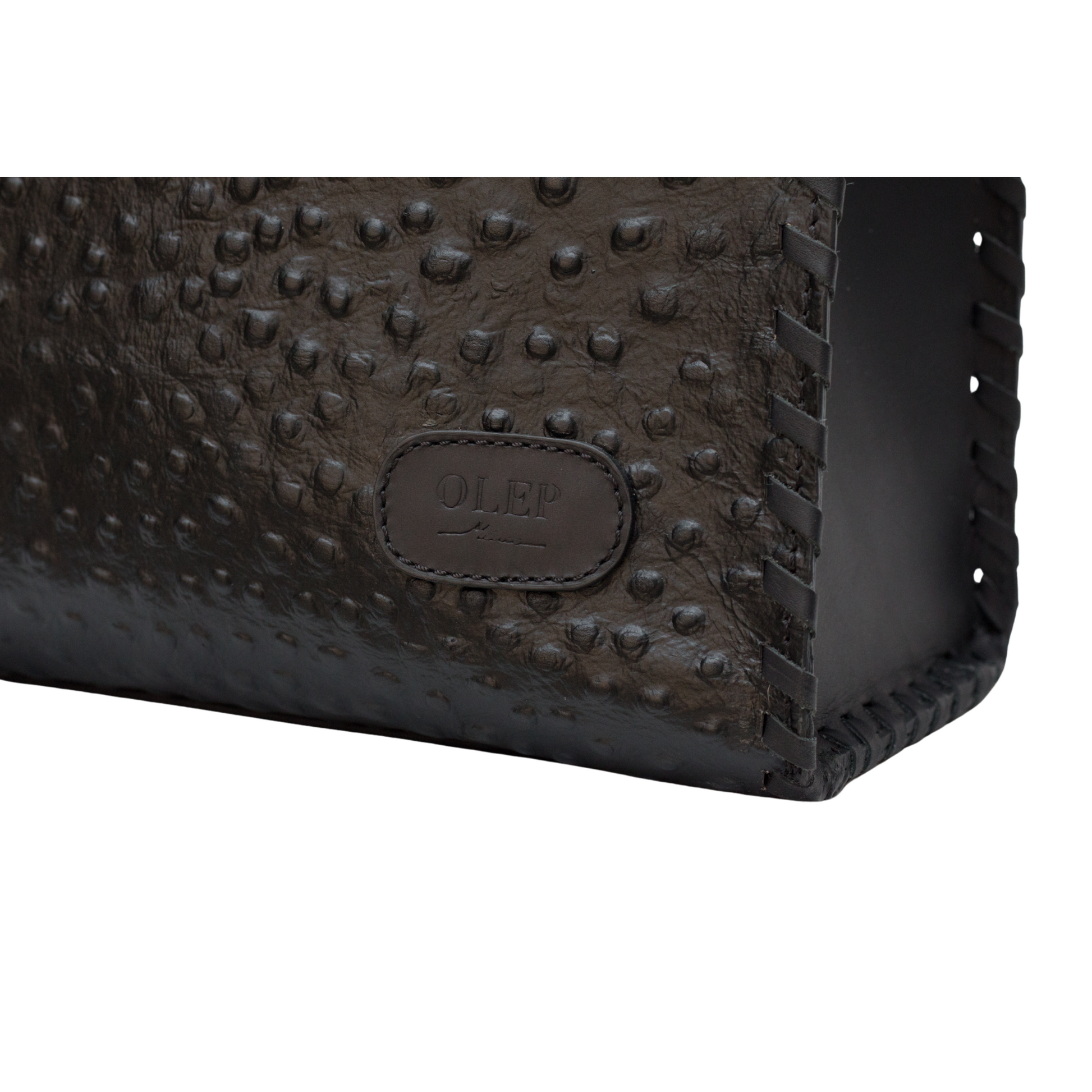 Bolsa Ara avestruz negra