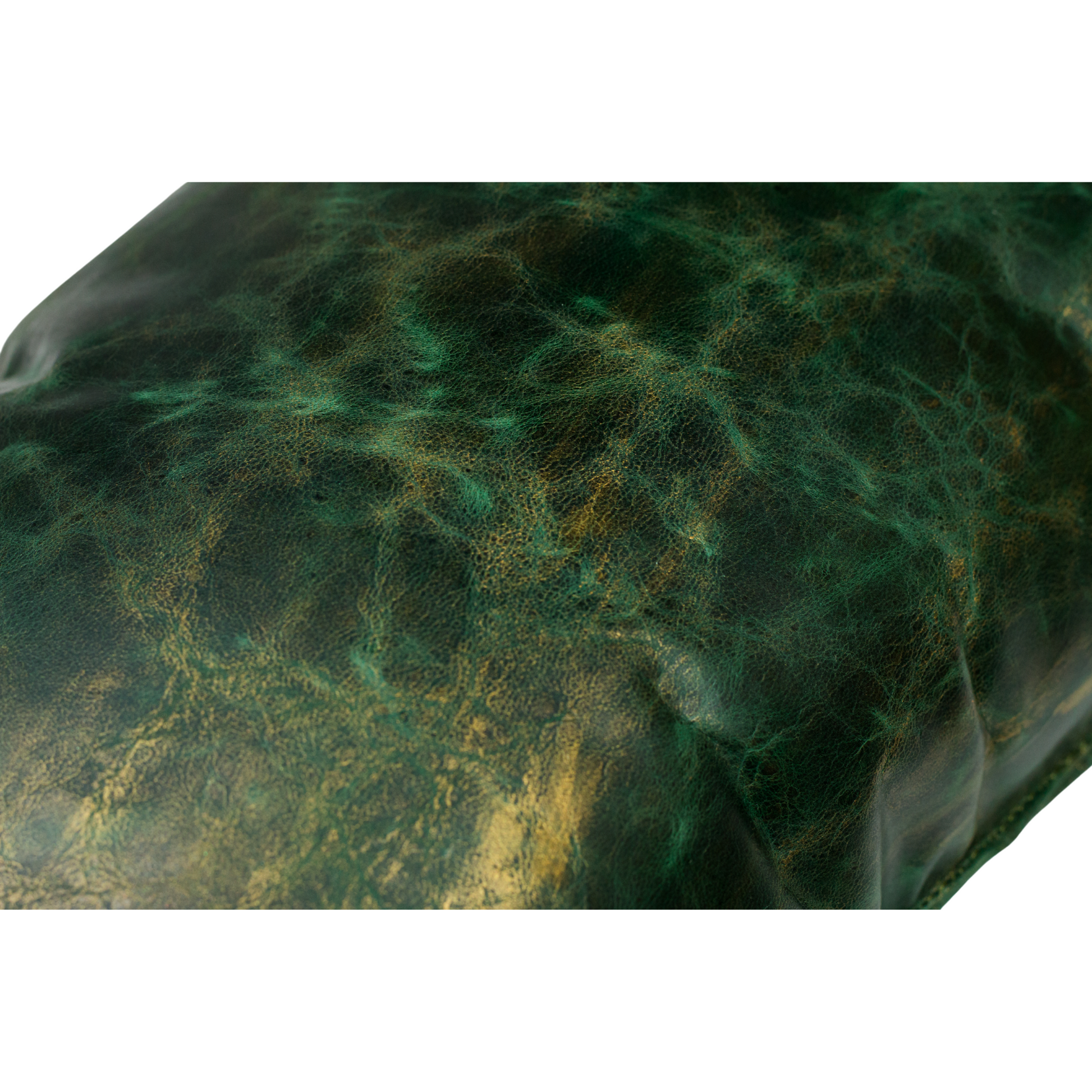 Cojín verde destellos dorados 45 x 25 cm