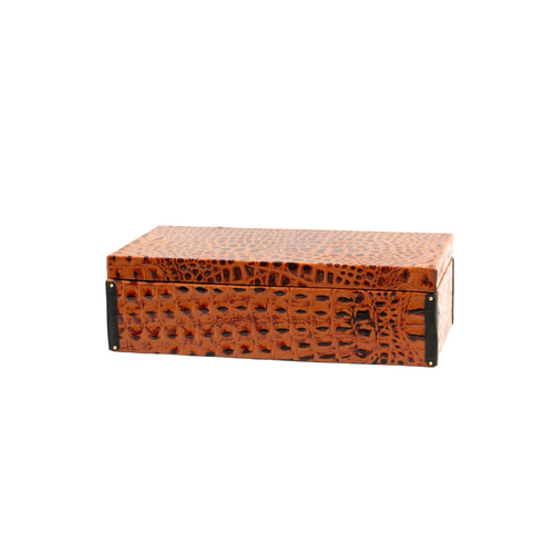 Baúl cocodrilo naranja