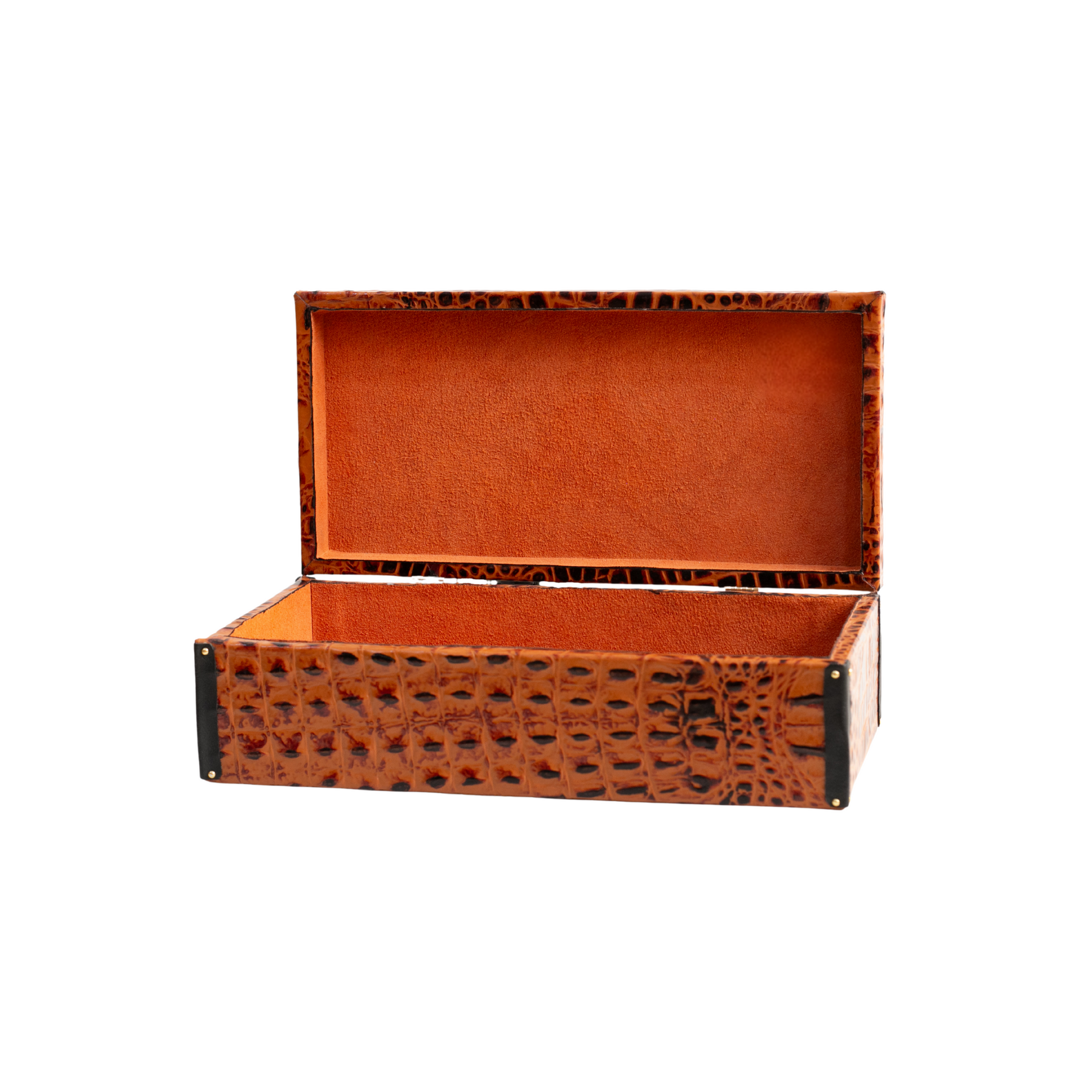 Baúl cocodrilo naranja