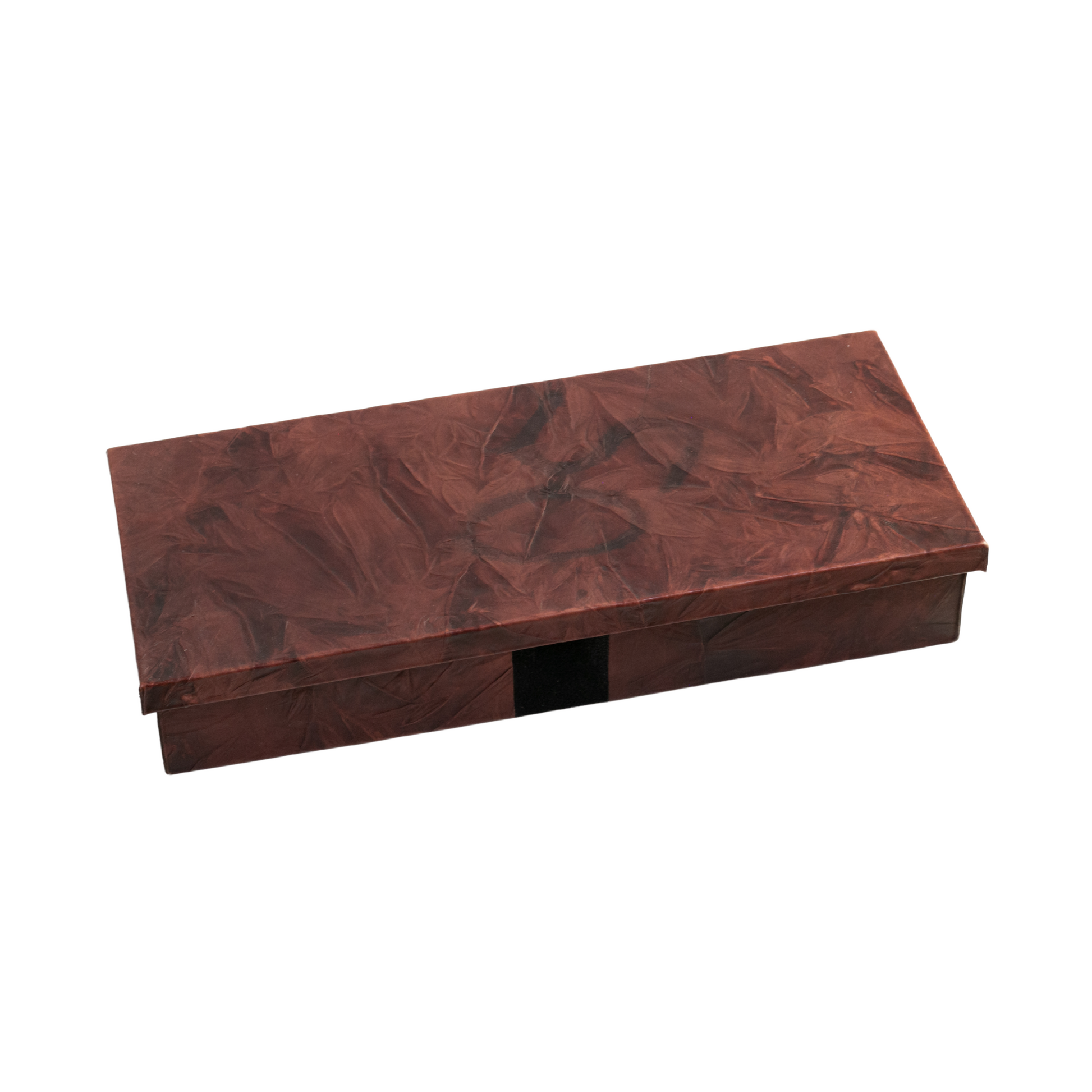 Caja café arrugada
