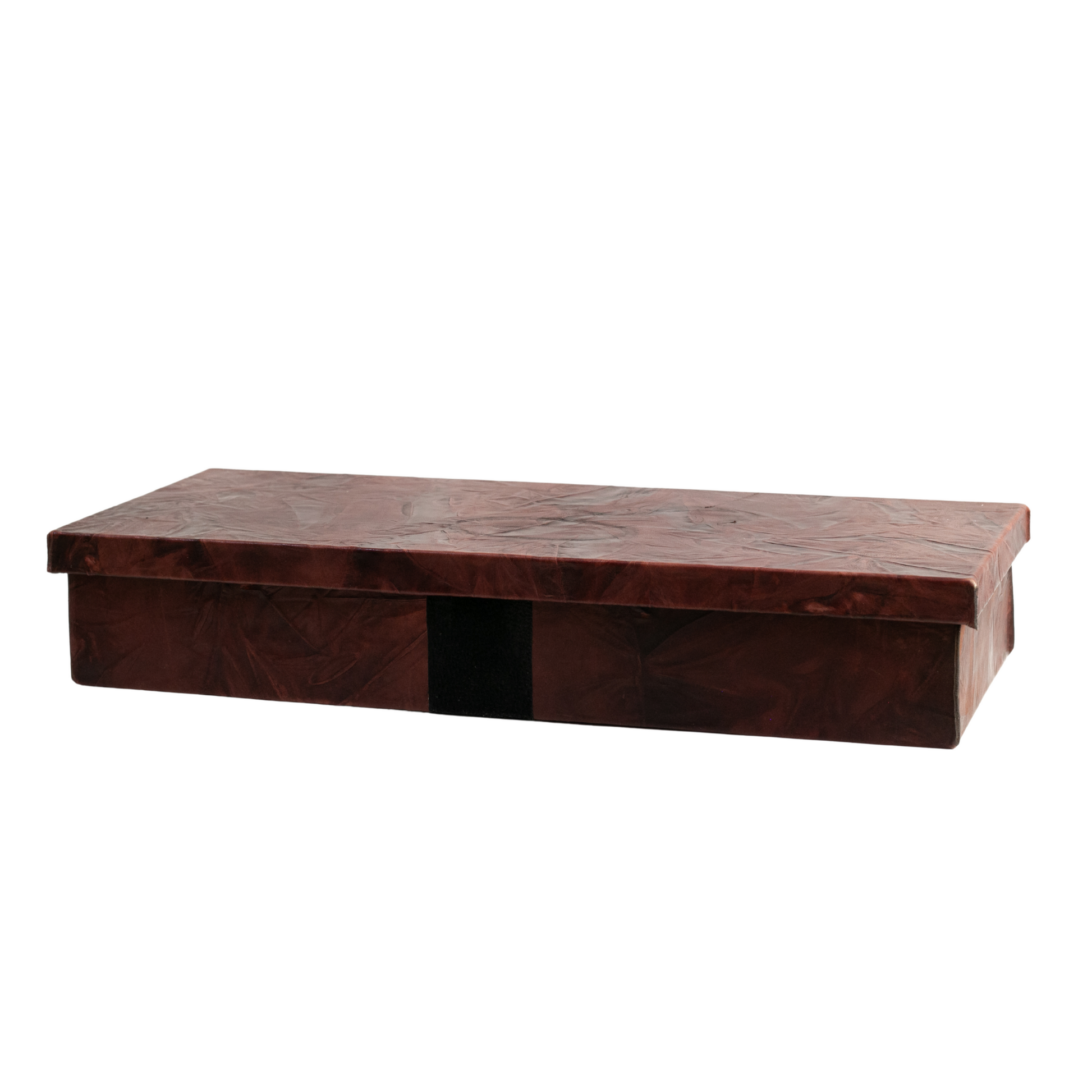 Caja café arrugada