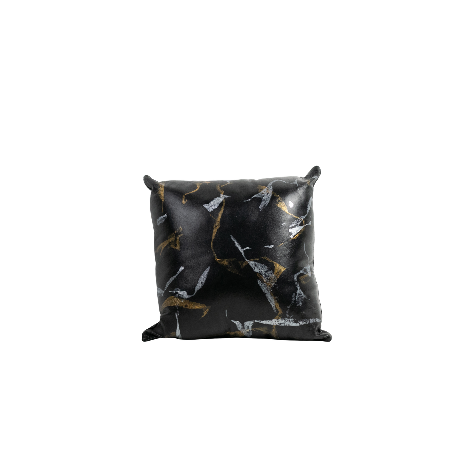 Cojín negro oro/plata