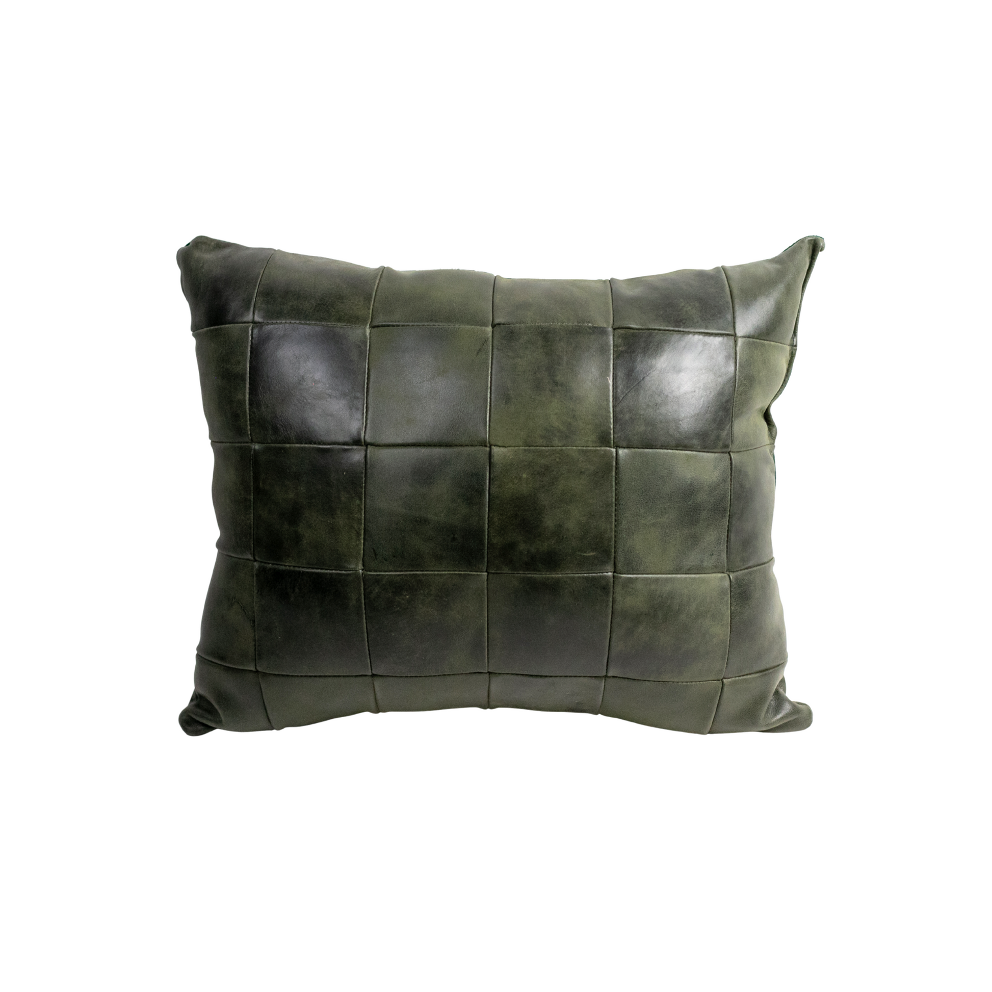 Cojín cuadros verde 54 x 45 cm
