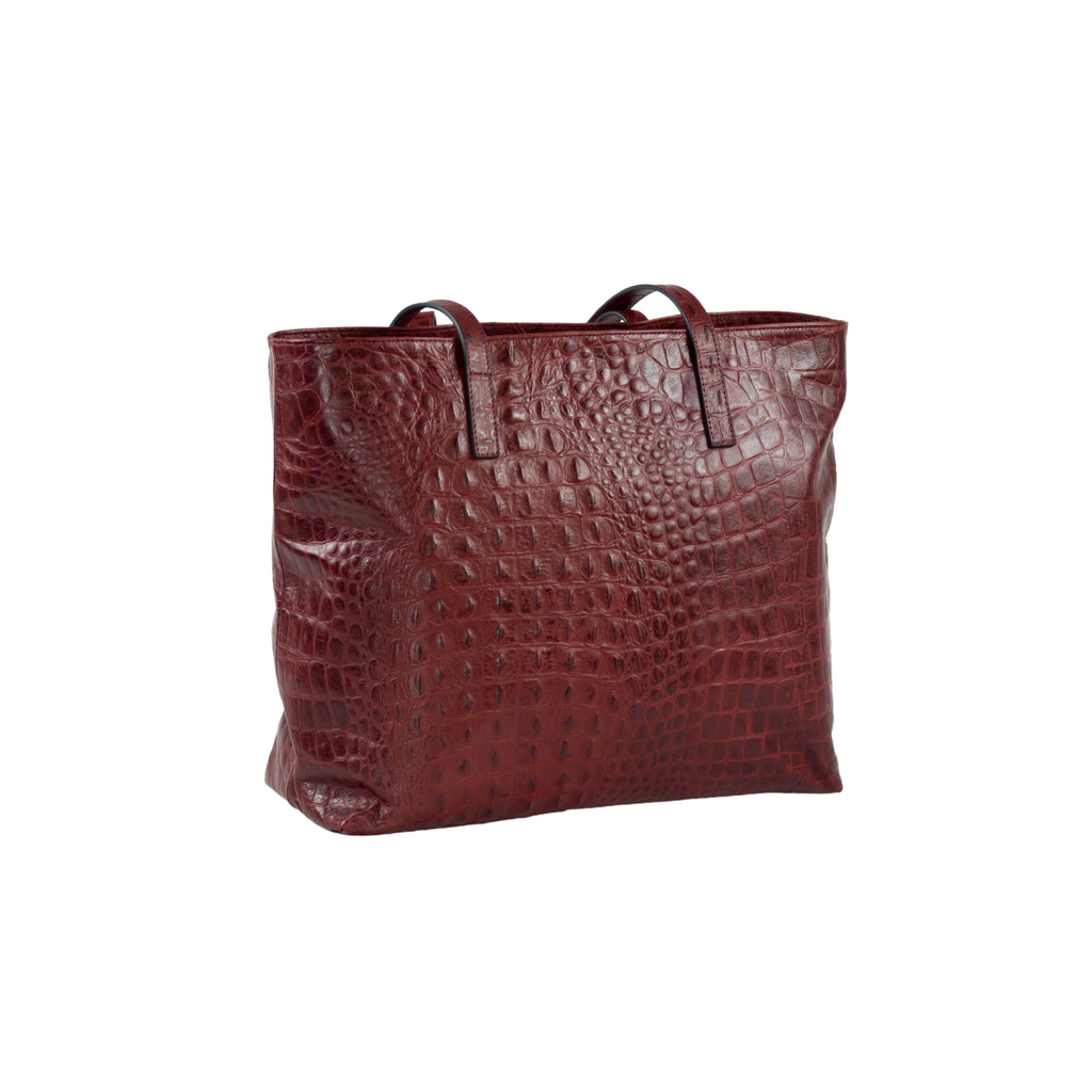Bolsa April cocodrilo tinto