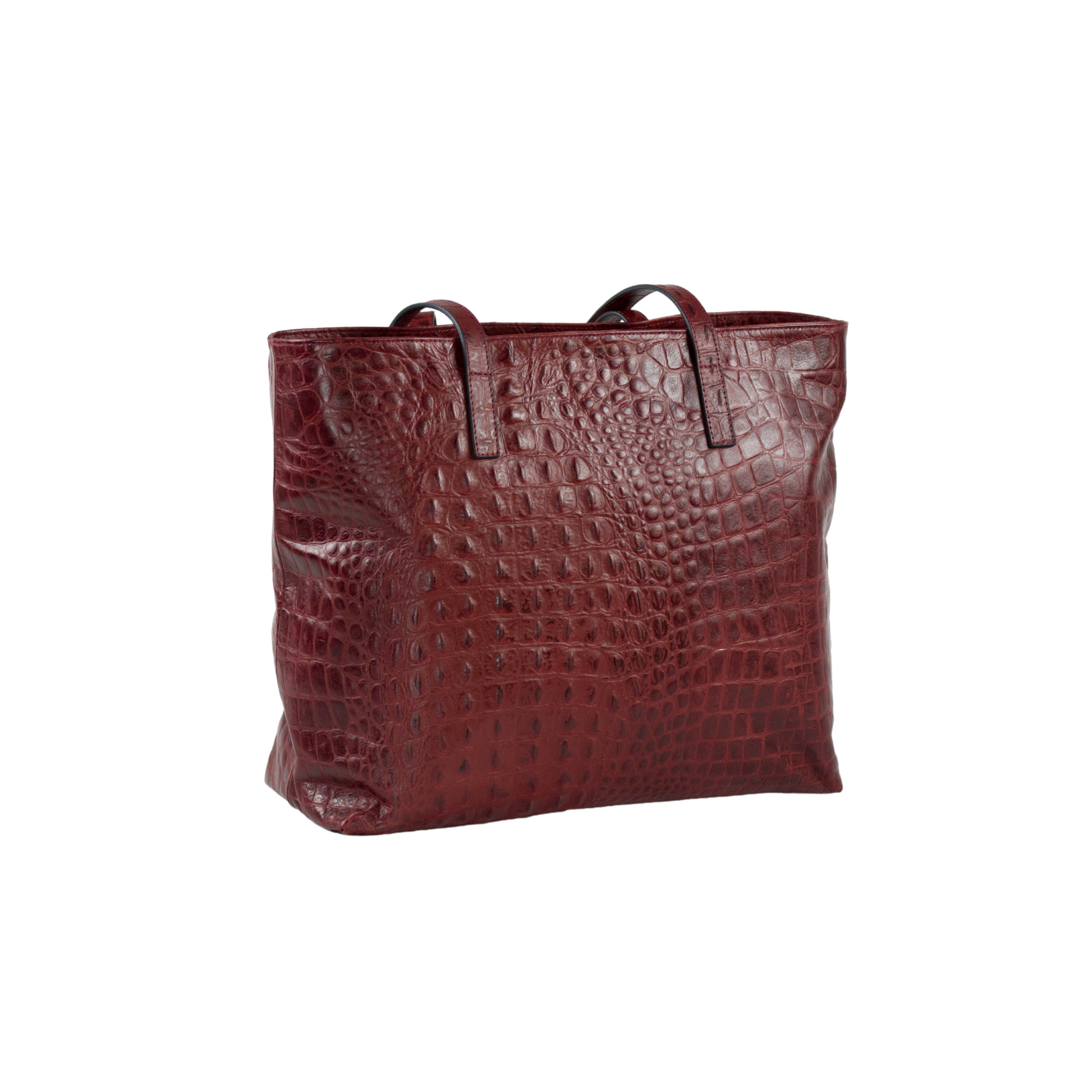 Bolsa April cocodrilo tinto