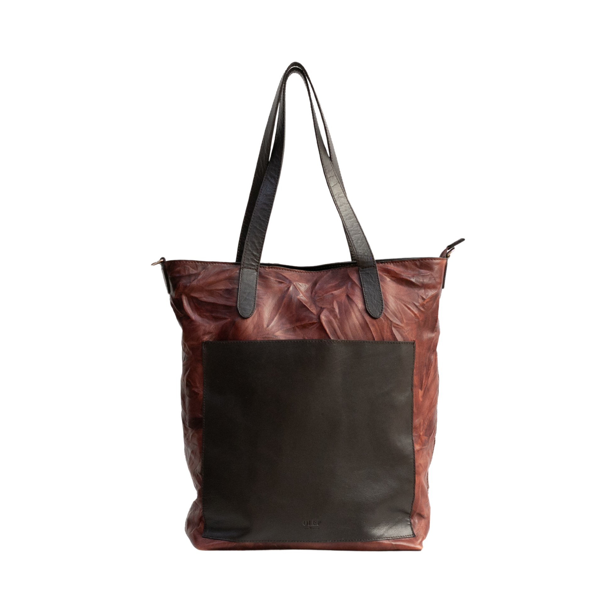Bolsa Acuario arrugada café