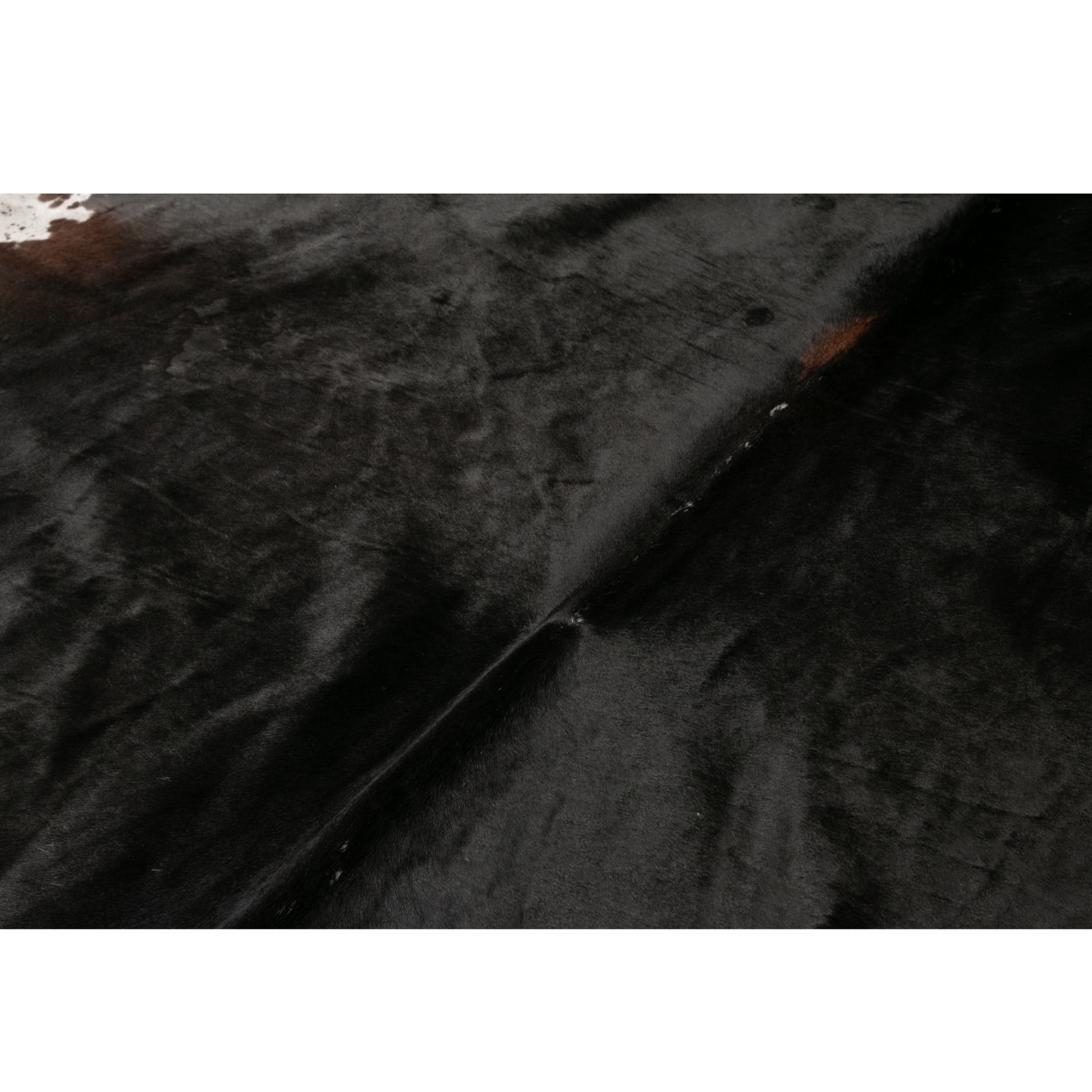 Black hair leather rug 4