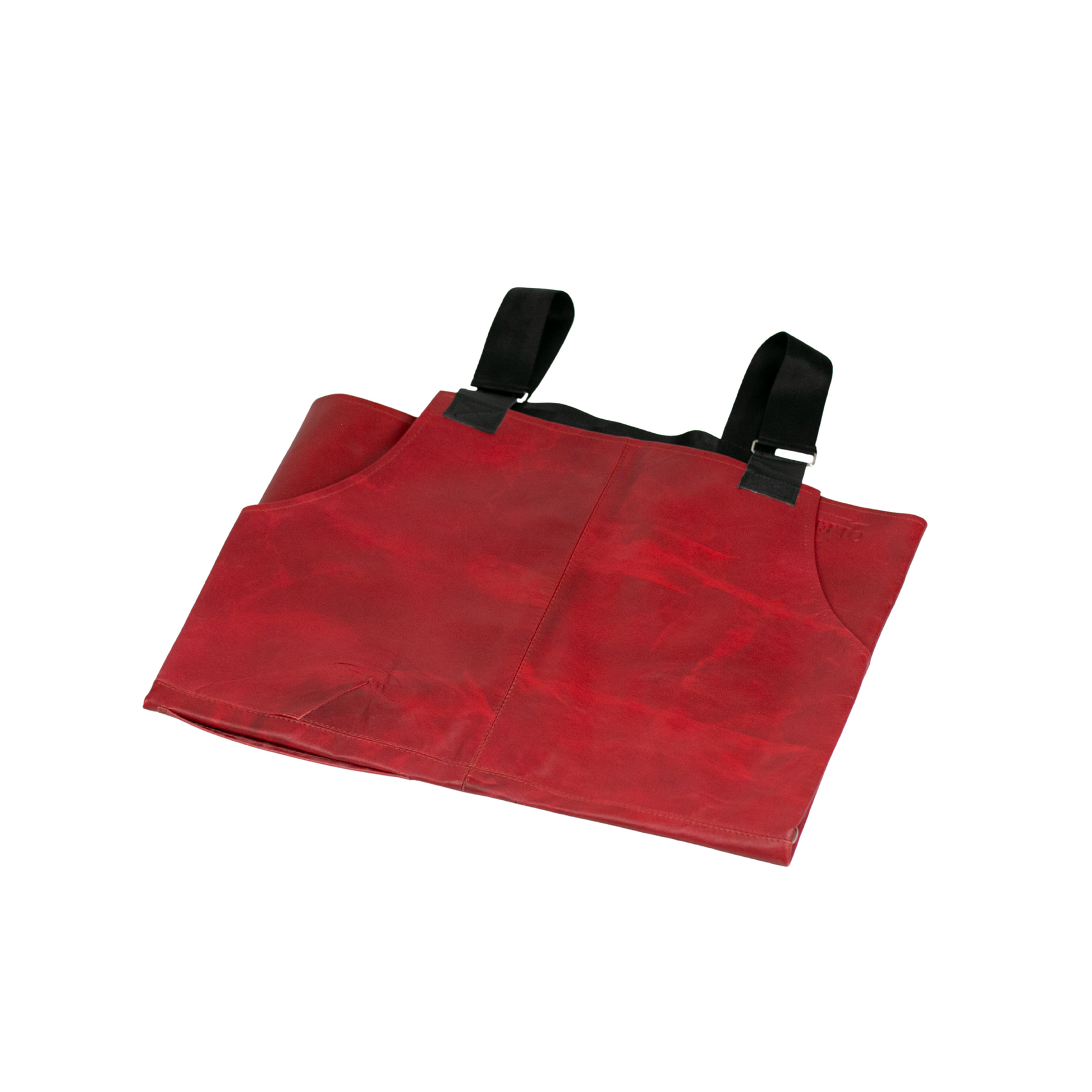 Mandil Tirano rojo y negro talla mediano