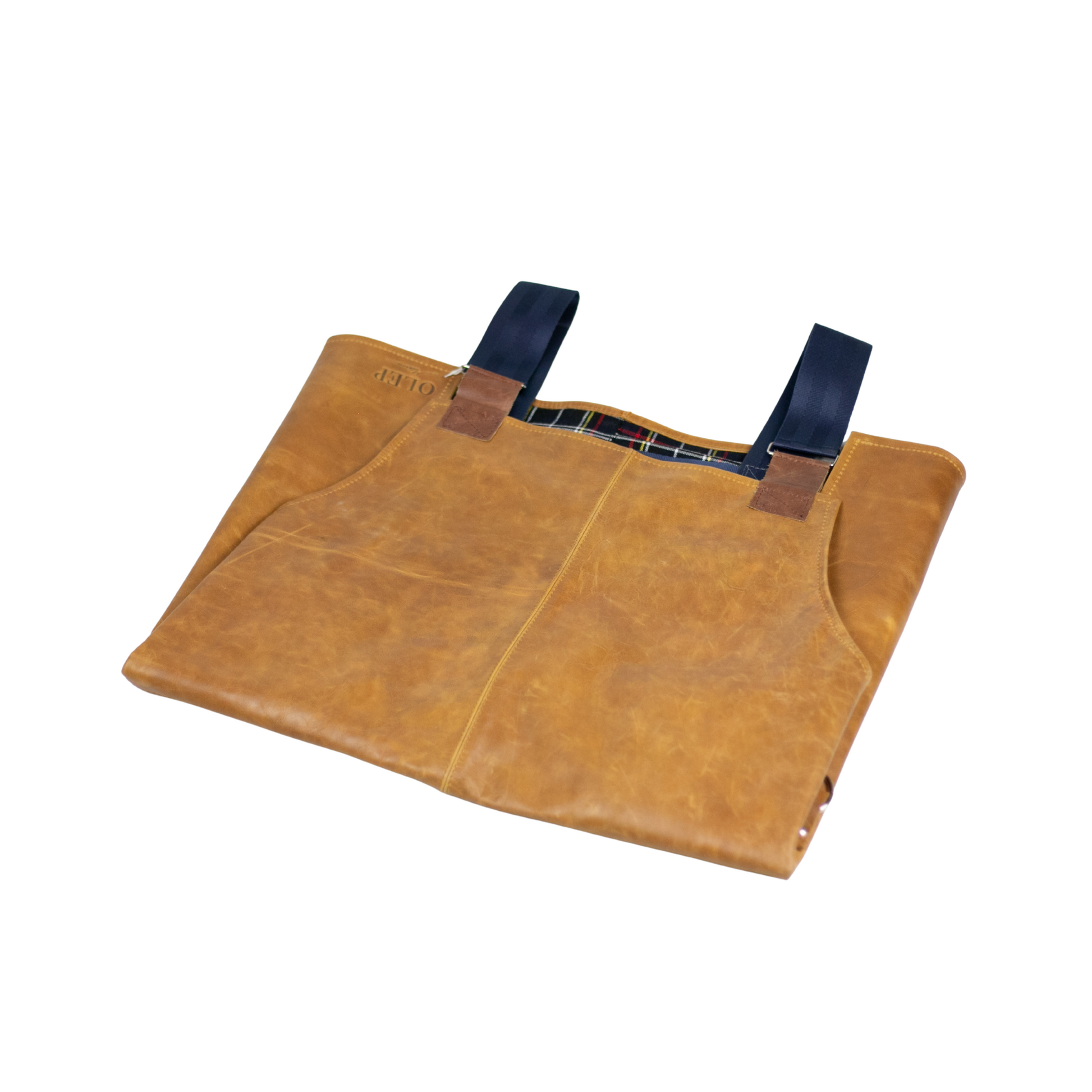 Mandil Tirano amarillo y mezclilla talla mediana