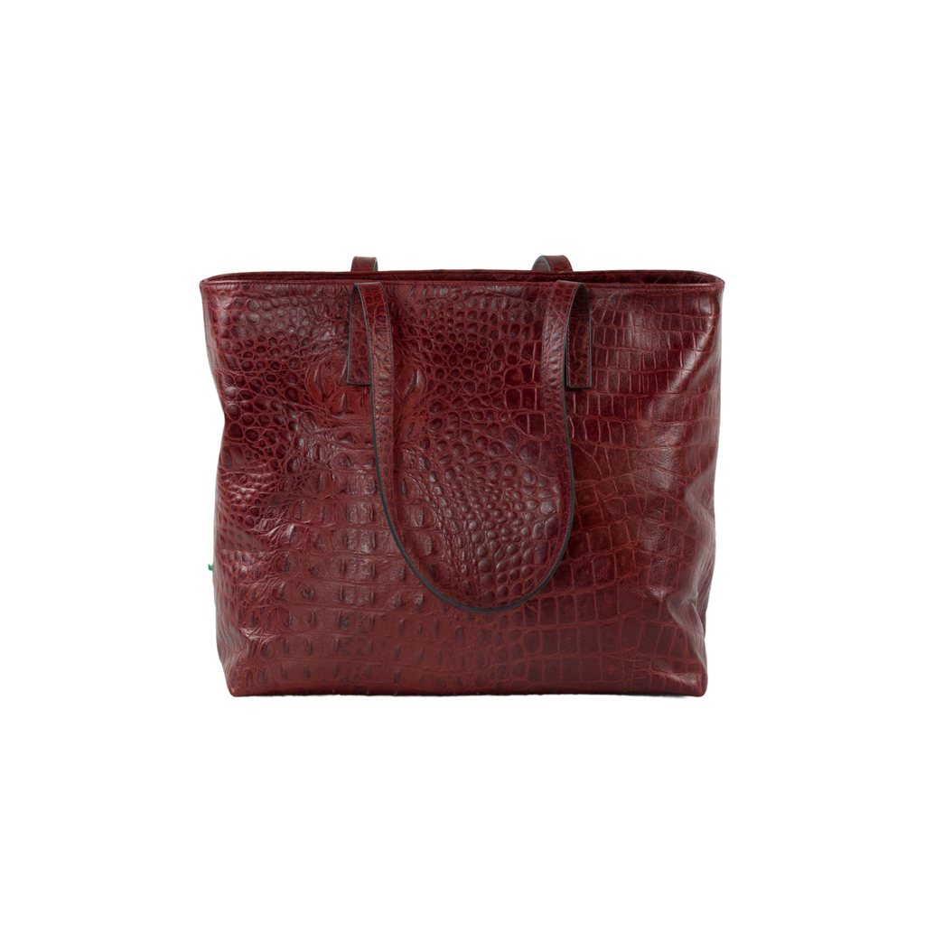 Bolsa April cocodrilo tinto