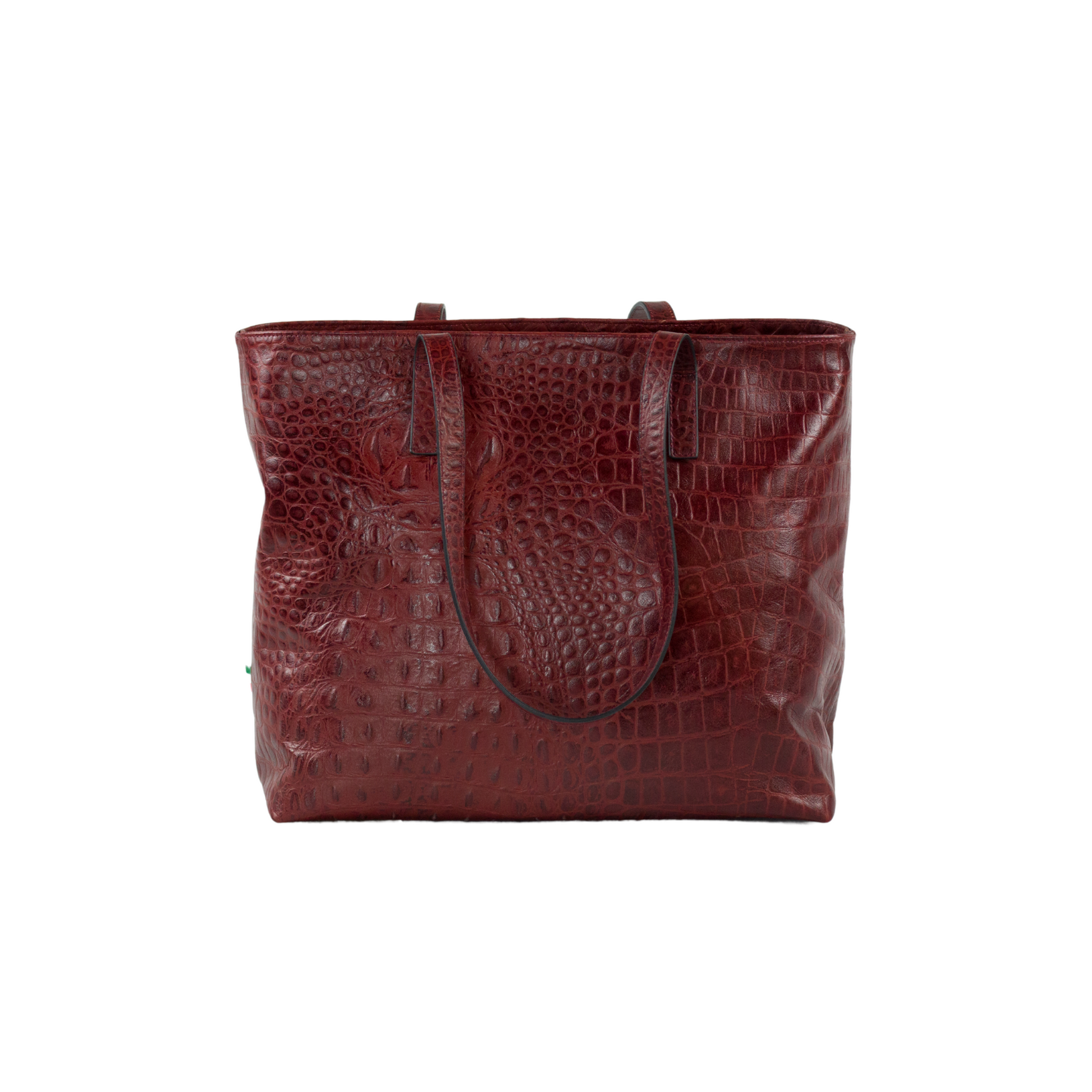 Bolsa April cocodrilo tinto