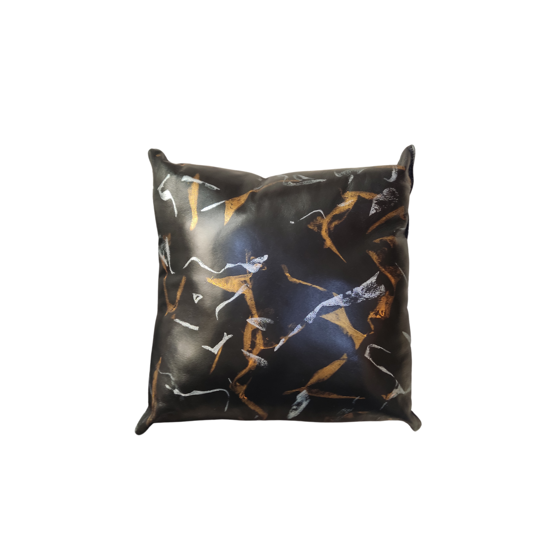 Cojín negro oro/plata