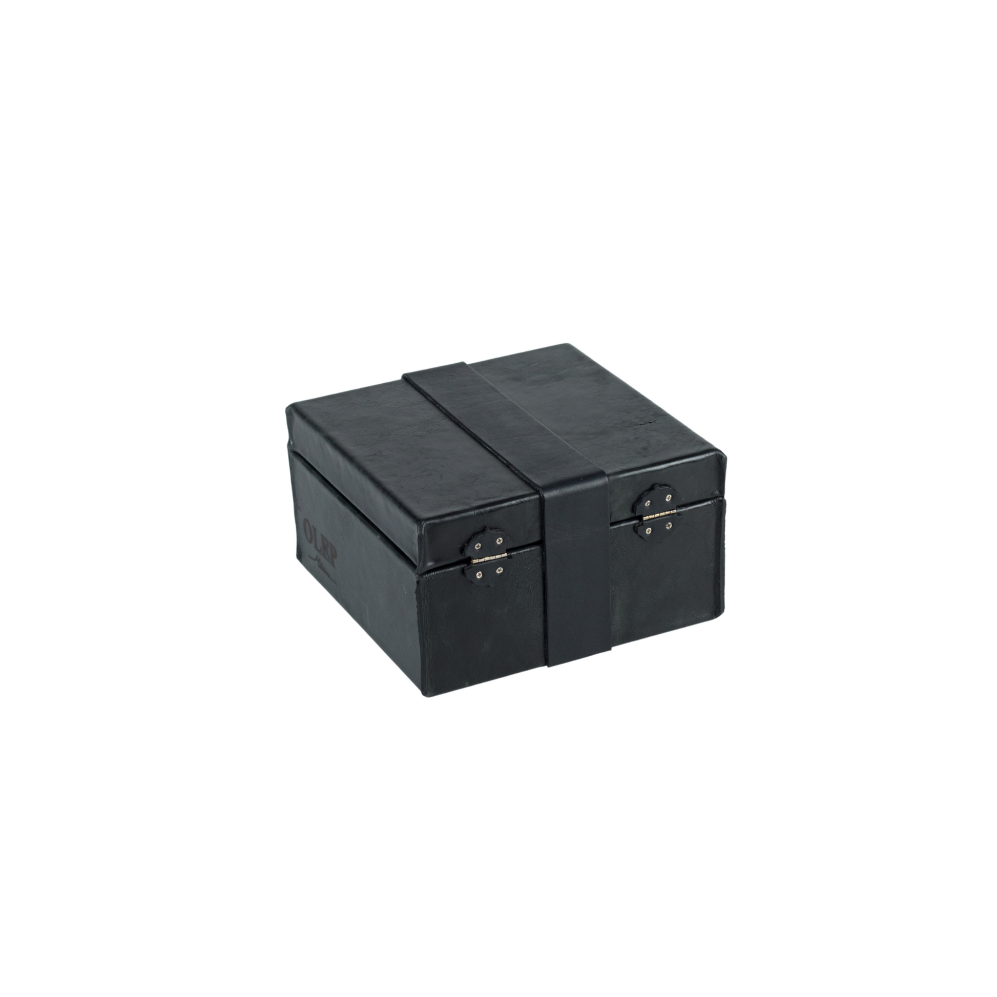 Caja cuadrada con broche
