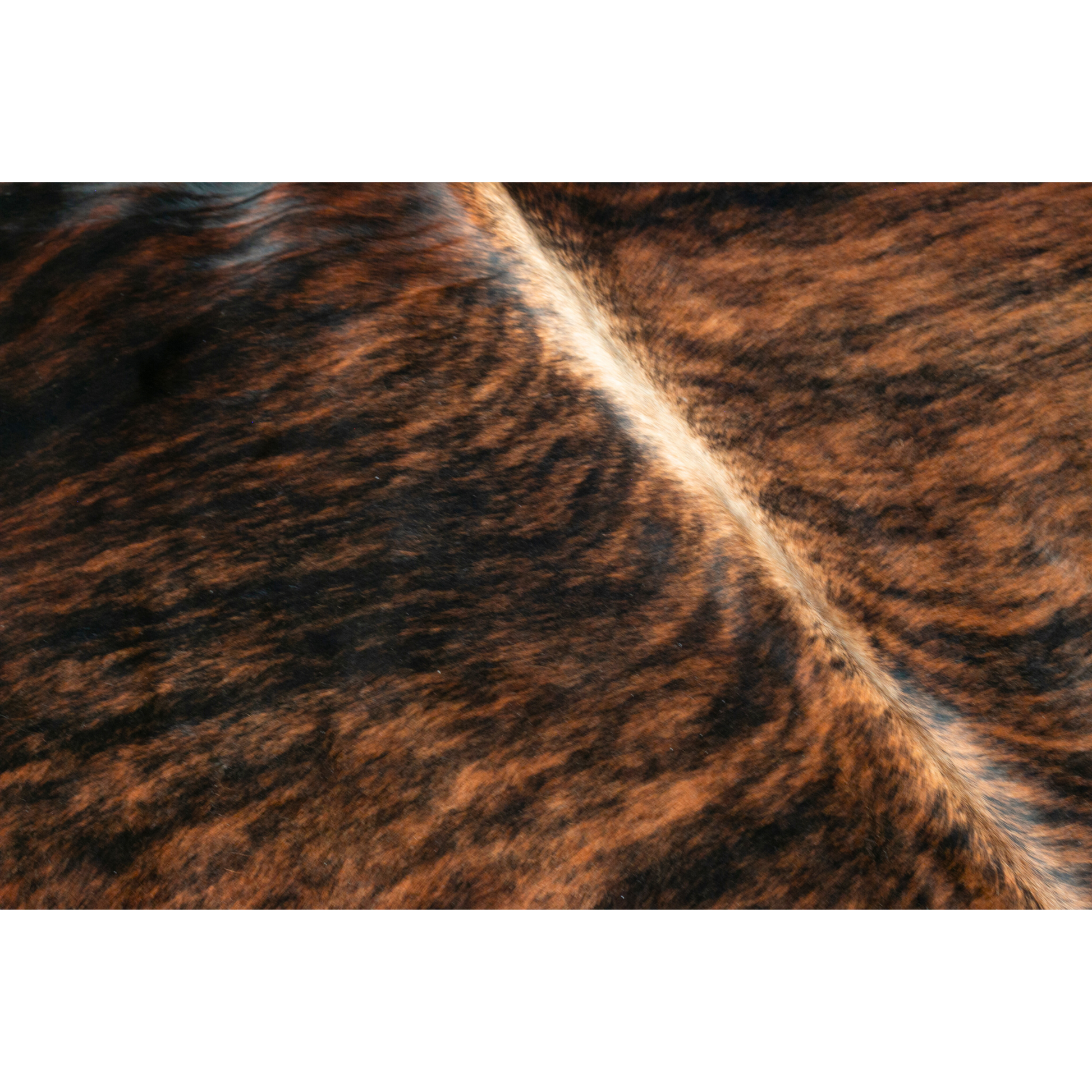 Red tabby fur rug