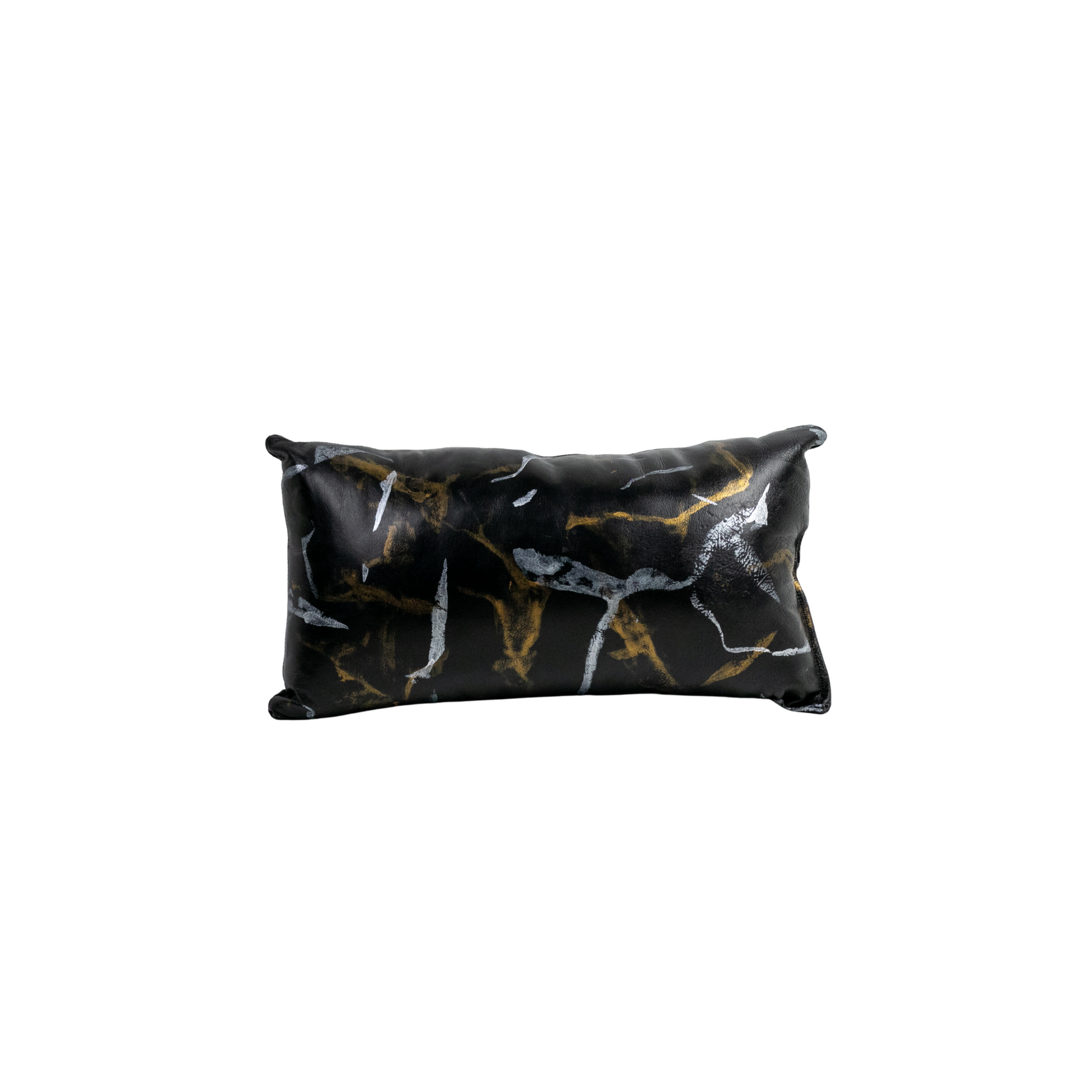 Cojín negro oro/plata