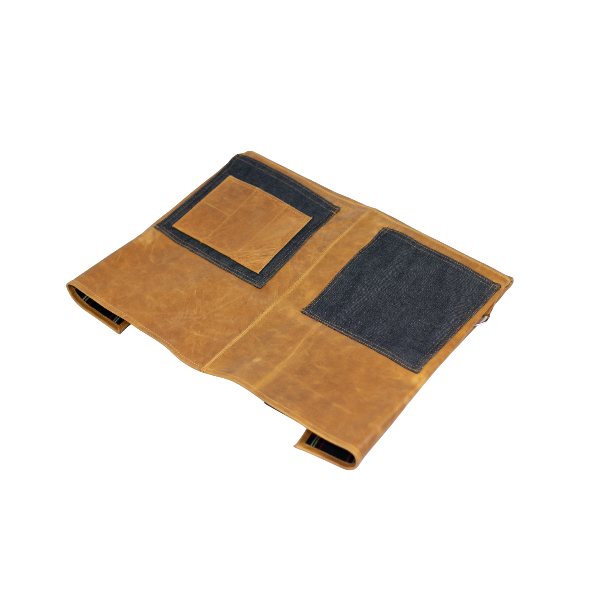 Mandil Tirano amarillo y mezclilla talla mediana