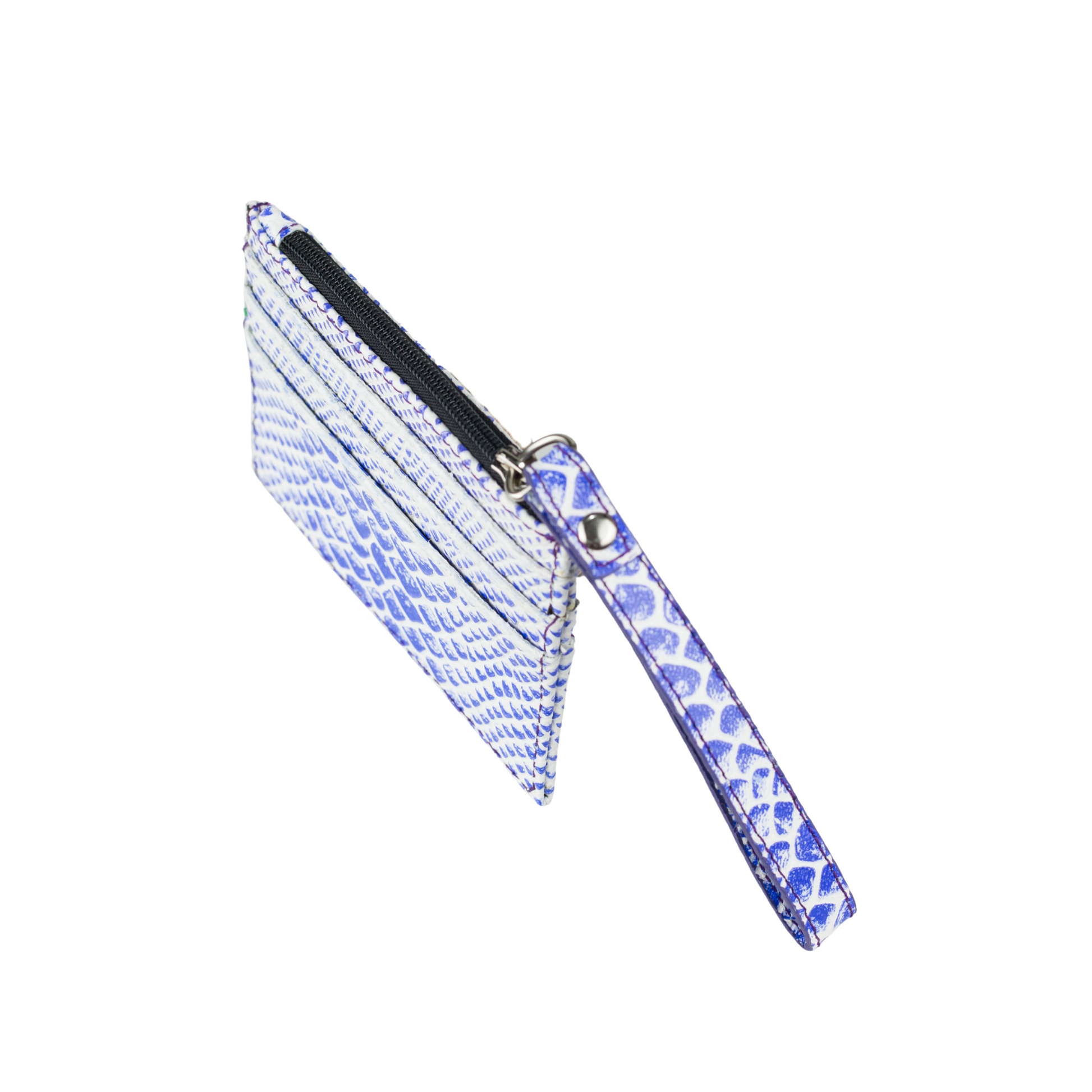 Tarjetero grabado de serpiente