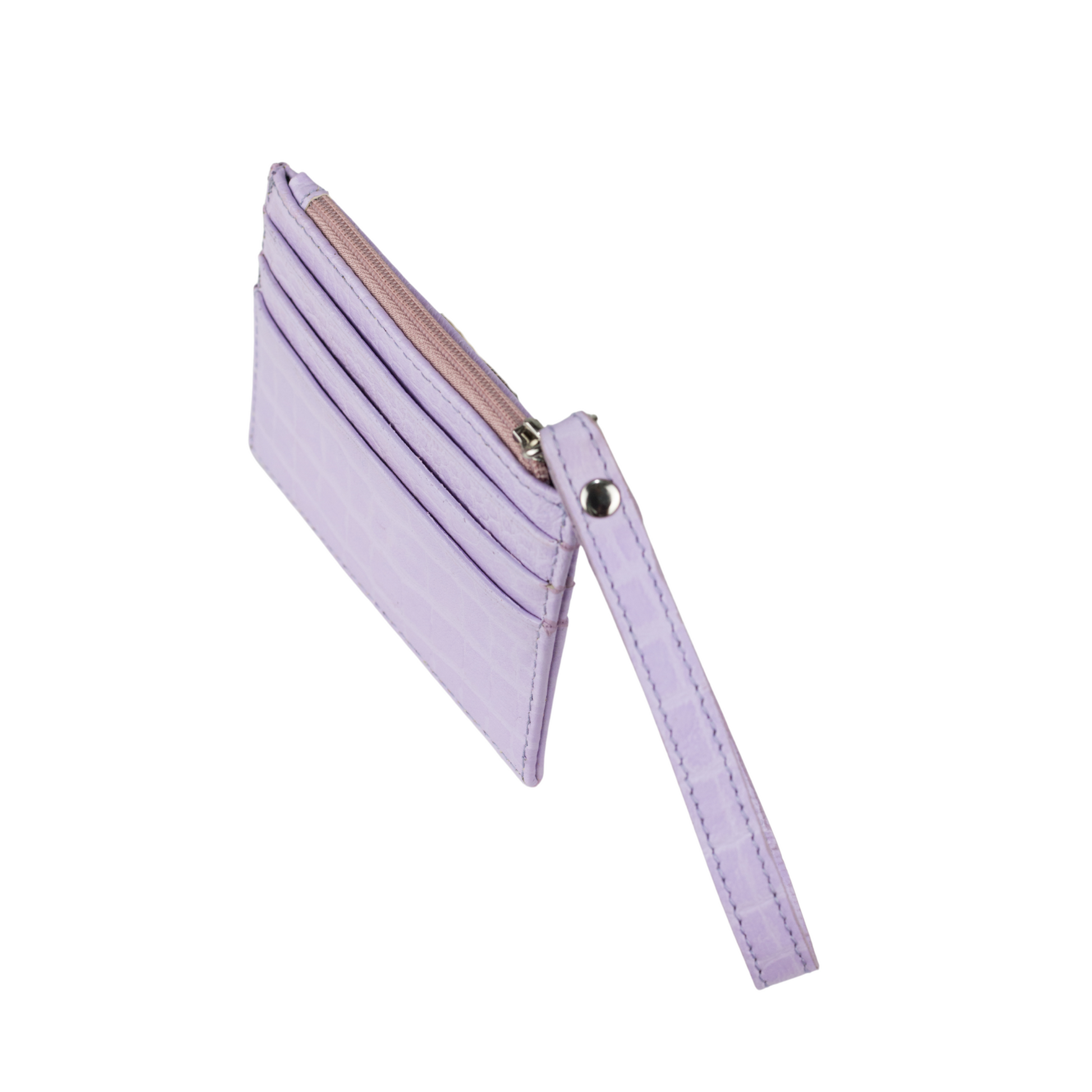 Tarjetero con grabado de cocodrilo