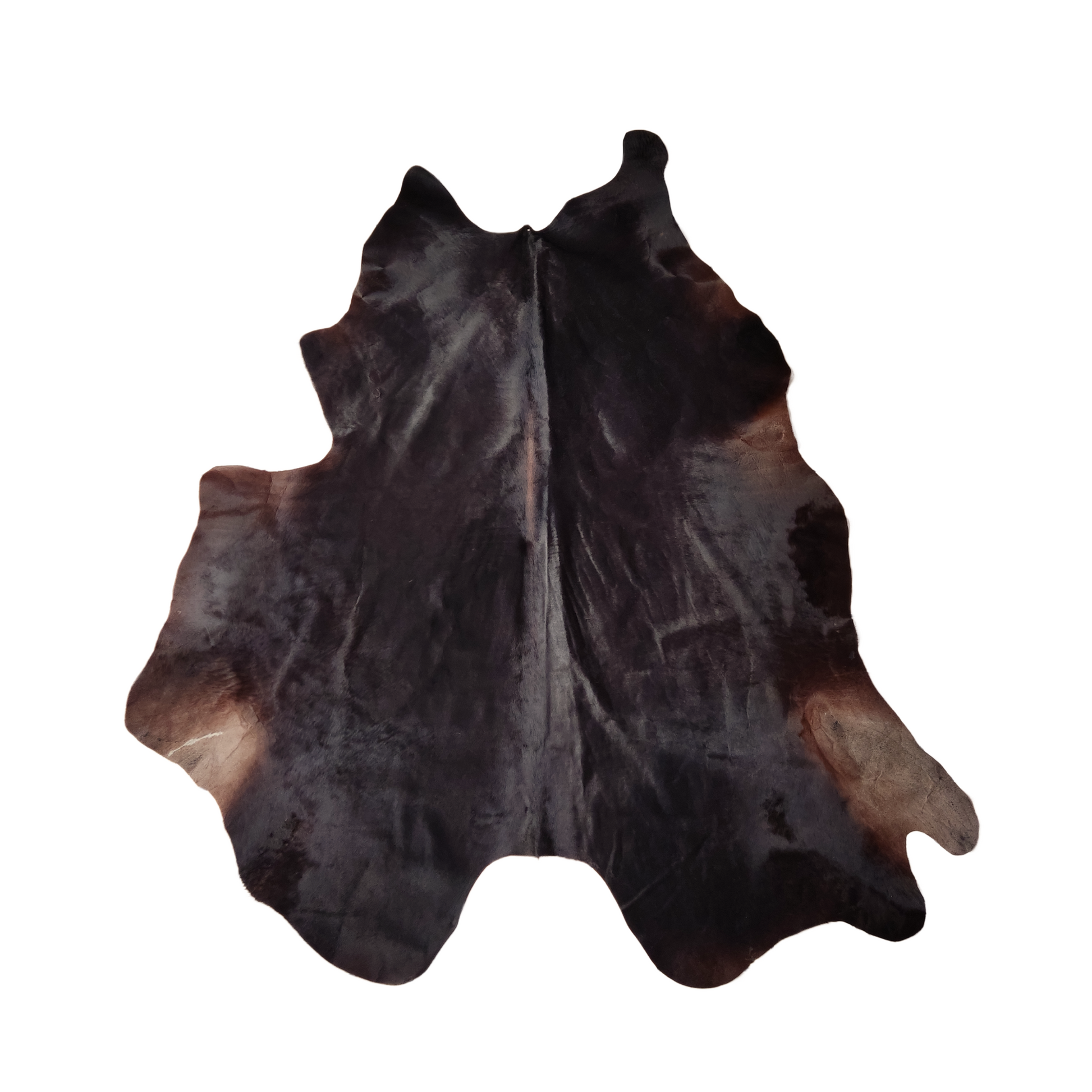 Tapete cuero de pelo negro 2